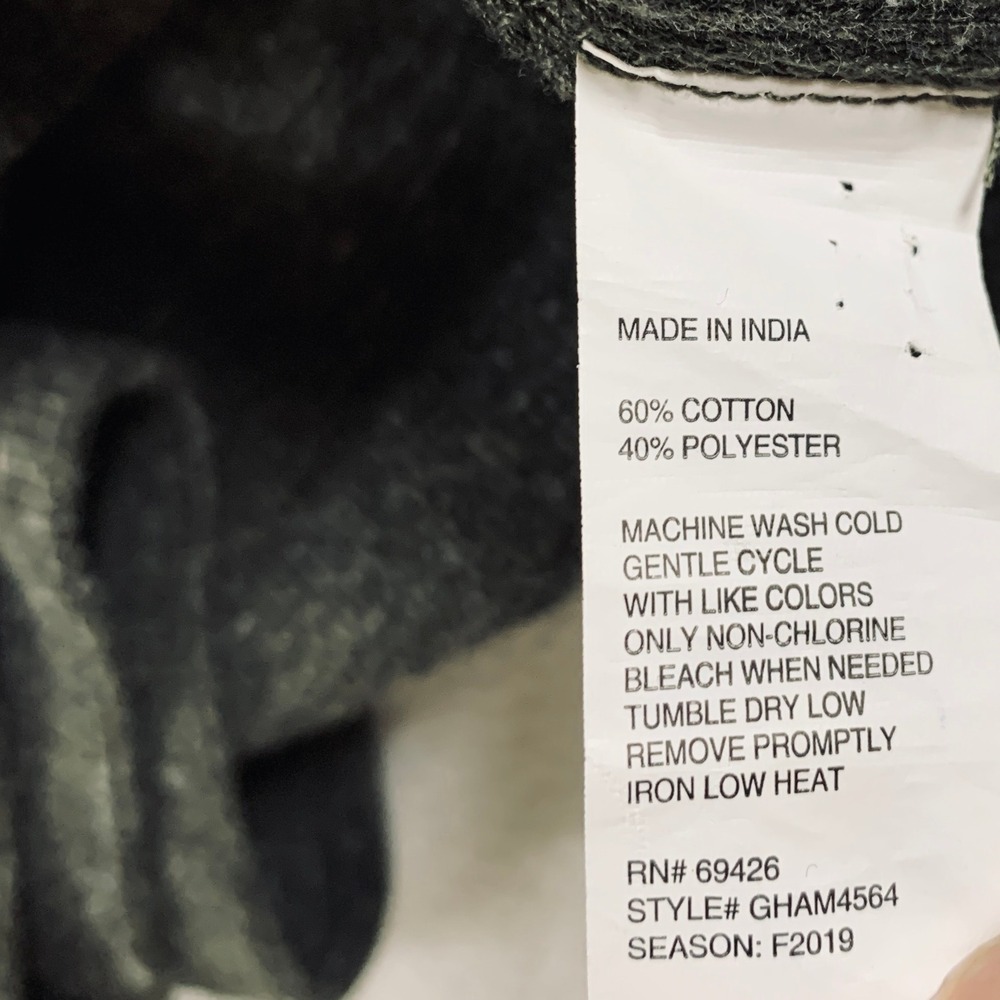 G.H. Bass & Co. Men's Long Sleeve Classic Henley Shirt Gray Heathered Size XL - Picture 8 of 12